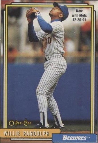 1992 O-Pee-Chee - Willie Randolph #116