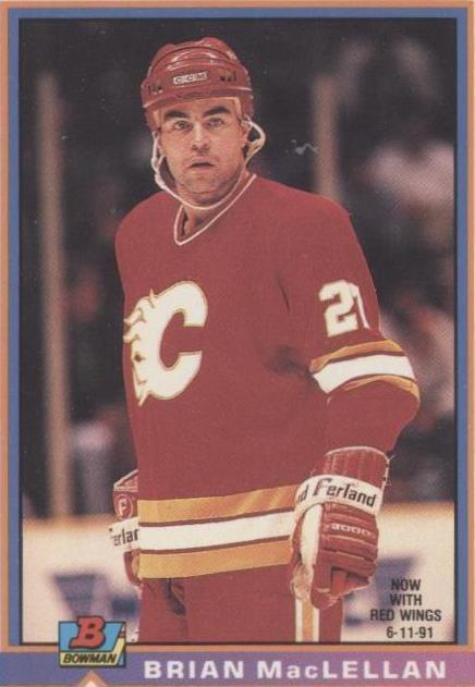 1991-92 Bowman - Brian MacLellan #269