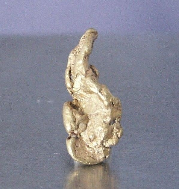 Genuine Natural Gold Nugget from Atlin, BC,  .91 Grams