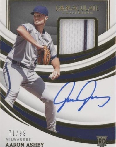 2022 Panini Immaculate Collection - Aaron Ashby #IMA-AA