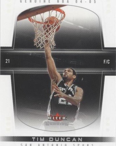 2004-05 Fleer Genuine - Tim Duncan #79
