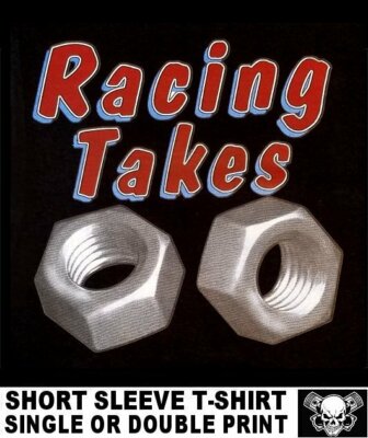 OLD SCHOOL HARDCORE HOT STREET RAT ROD SKULL RACING TAKES NUTS CAR T-SHIRT TB24