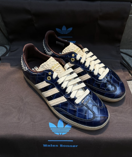 ADIDAS ORIGINALS ADIDAS X WALES BONNER SAMBA OG 'COLLEGIATE NAVY BLUE' JH9825