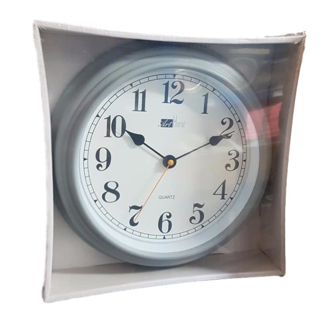 Orologio Da Parete Movimento Quarzo Muro Modello Grigio Casa Arredamento dfh