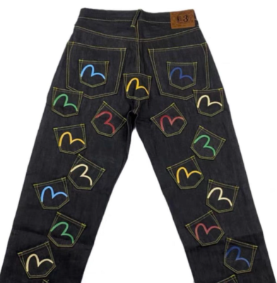 Evisu multi outlet pocket jeans