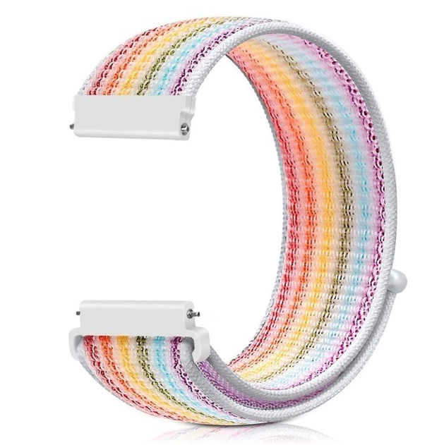 20mm 22mm Woven Nylon Sport Loop Watch Band Strap W/ Quick Release Spring Pins