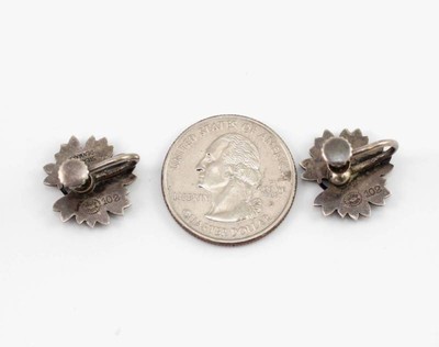 Georg Jensen Sterling Silver Malinowski Screw Back Earrings #102