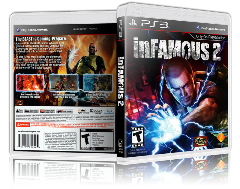 新品未開封　PS3  INFAMOUS 悪名高き男　2点セット販売 Infamous 2 - Replacement PS3 Cover and Case. NO GAME!! | eBay