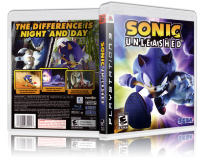 Sonic Unleashed - Replacement PS3 Cover and Case. NO GAME!!