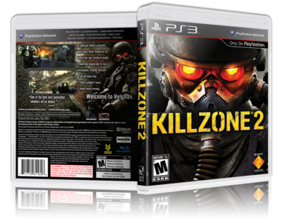 Killzone 2 - Custom Replacement  PS3 Cover and Case. NO GAME!!