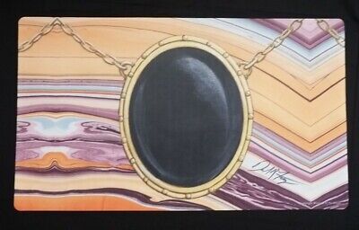 Mox Jet Playmat MTG Play Mat SIGNED by Dan Frazier OFFICIAL Mox Jet Playmat MTG Play Mat SIGNED by Dan Frazier OFFICIAL