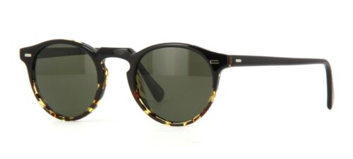 Pre-owned Oliver Peoples Gregory Peck Sun Ov 5217/s Black Dark Shaded Tortoise Sunglasses In Green