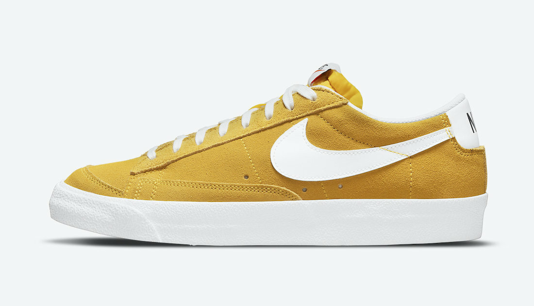 

Мужские кроссовки Nike Blazer Low 77 Vintage Suede Speed желто-белые DA7254-700 размер 9, Желтый, Nike Blazer 77