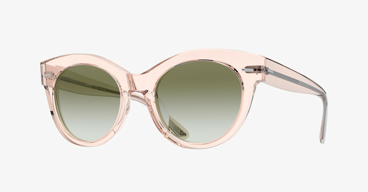 Pre-owned Oliver Peoples Bottega Veneta Bv1249s Black/grey (001) Sunglasses In Green