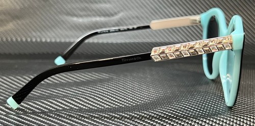 Pre-owned Tiffany & Co . Tf4175b 80554u Black Blue Grad Polarized Women's 55 Mm Sunglasses