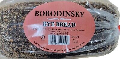 Borodinskiy Natural Rye Bread 16 oz/454g Kosher Бородинский BUY 2 GET 1 FREE!