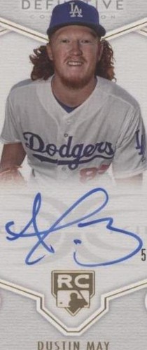 2020 Topps Definitive Collection - Dustin May #DRA-DMA