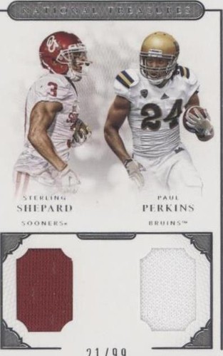 2016 Panini National Treasures Collegiate Paul Perkins Sterling Shepard #15