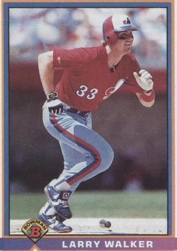 1991 Bowman - Larry Walker #442