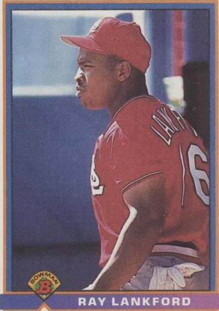 Topps Ray Lankford Baseball Sports Trading Cards Topps Ray Lankford Baseball Sports Trading Cards
