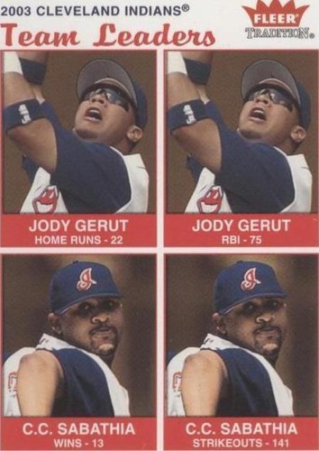 2004 Fleer Tradition - C.C. Sabathia Jody Gerut #19