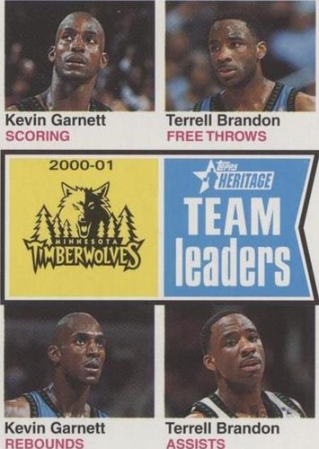 2001-02 Topps Heritage - Terrell Brandon/Kevin Garnett #97