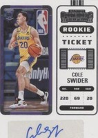 2022-23 Panini Contenders - Cole Swider #163