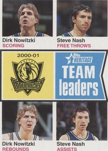 2001-02 Topps Heritage - Dirk Nowitzki/Steve Nash #86