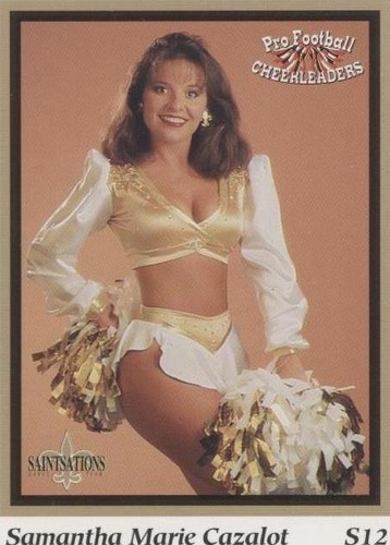 1994 Sideliners Pro Football Cheerleaders Samantha Cazalot #12