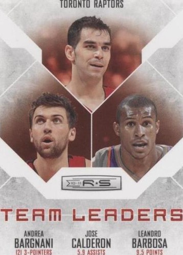 2010-11 Panini Rookies & Stars - Andrea Bargnani/Leandro Barbosa/Jose Calderon #28