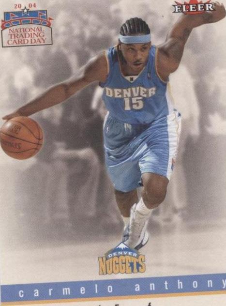 2004 National Trading Card Day - Carmelo Anthony #8