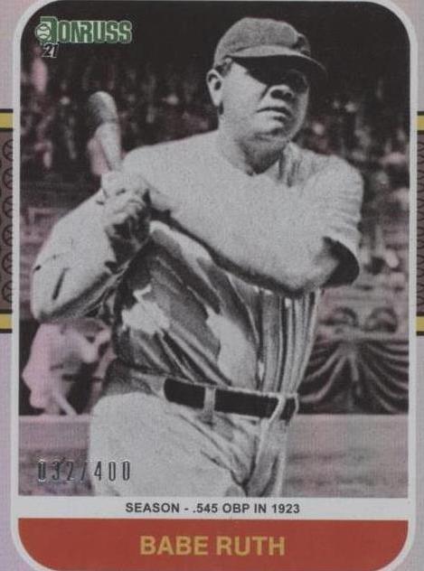 2021 Panini Donruss - Retro 1987 Variation Babe Ruth #228 Season Stat ...