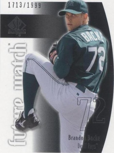2002 SP Authentic - Brandon Backe #106
