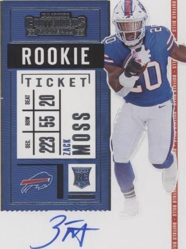 2020 Panini Contenders Zack Moss #131