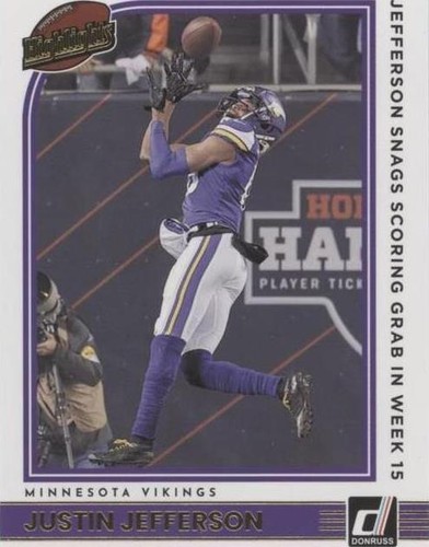 2022 Panini Donruss Justin Jefferson #H-JJ