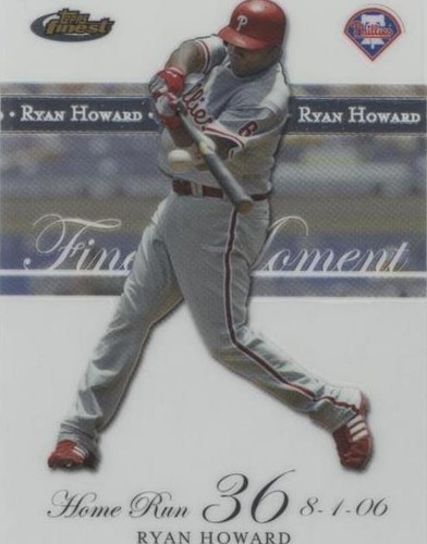 2007 Topps Finest - Ryan Howard #RH-HR 36