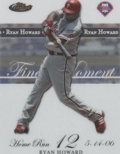 2007 Topps Finest - Ryan Howard #RH-HR 12