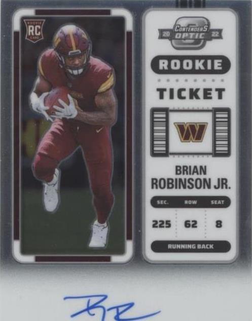 2022 Panini Contenders Optic Brian Robinson Jr. #106