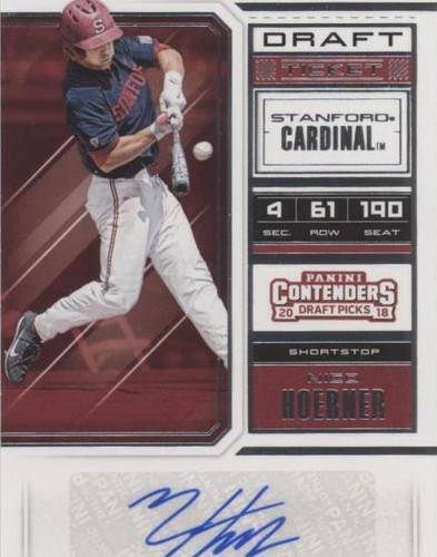2018 Panini Contenders Draft Picks - Nico Hoerner #66