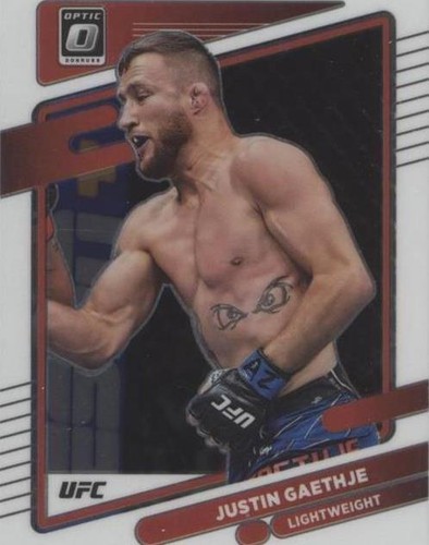 Justin Gaethje - Blue Velocity - UFC 2022 Panini Donruss