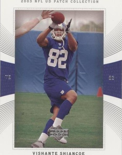2003 Upper Deck UD Patch Collection Visanthe Shiancoe #112