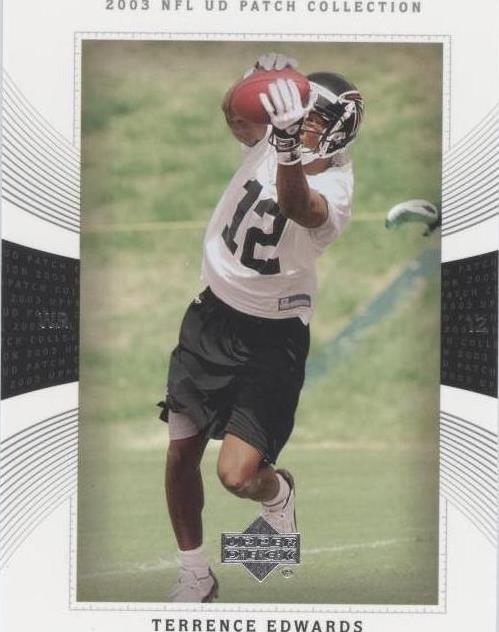 2003 Upper Deck UD Patch Collection Terrence Edwards #105