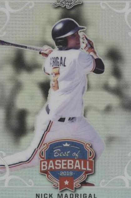 2019 Leaf Best of Baseball - Nick Madrigal #BB-09