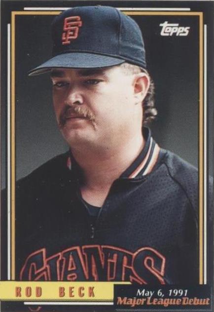 1991-92 Topps debut en Grandes Ligas 1991 - Rod Beck #13