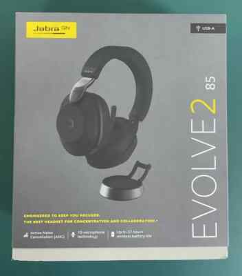 Open-Boxed Jabra Evolve2 85 UC Wireless Headset with Advance Noise Cancellation
