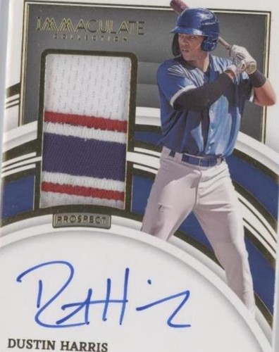 2022 Panini Immaculate Collection - Dustin Harris #PPA-DH