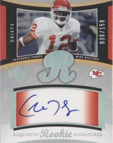 2005 Upper Deck Exquisite Collection Craphonso Thorpe #52