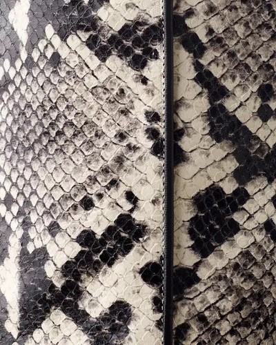 Pre-owned Rag & Bone $1,200  Aslen Tall Leather Boot In Snake Print Size:36.5 (us 6.5) In Black/white