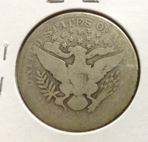1908-S 50C Barber Half Dollar