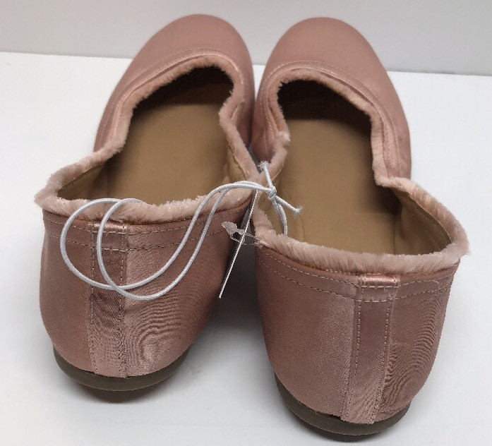 NEW Mossimo Supply Co Pink Ona Flat Ballet Fringe Edge Look